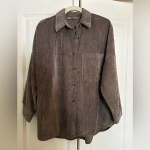 Stradivarius Corduroy Button Up